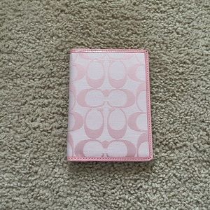 SOLD Coach Pink Passport Holder
